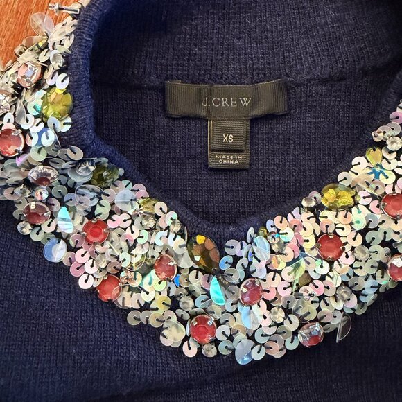 J.Crew Women Sweater with Sequins Size XS - Picture 3 of 5